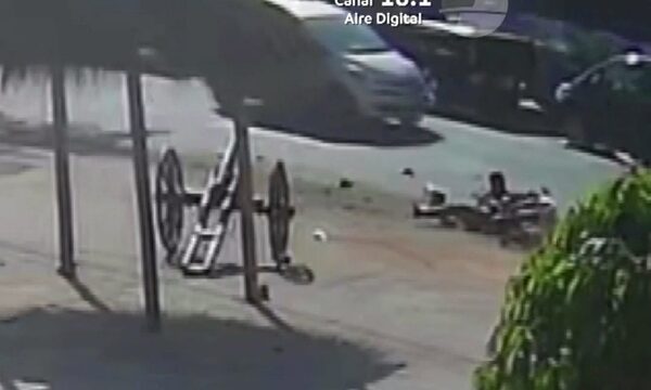 Motociclista atropelló a vendedor ambulante en Capiatá | Telefuturo