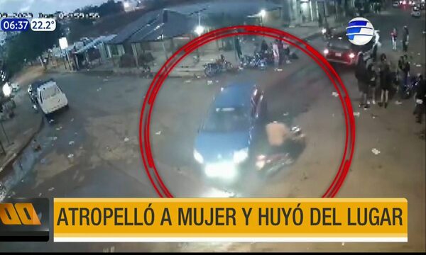Yaguarón: Atropelló a una mujer y huyó del lugar | Telefuturo