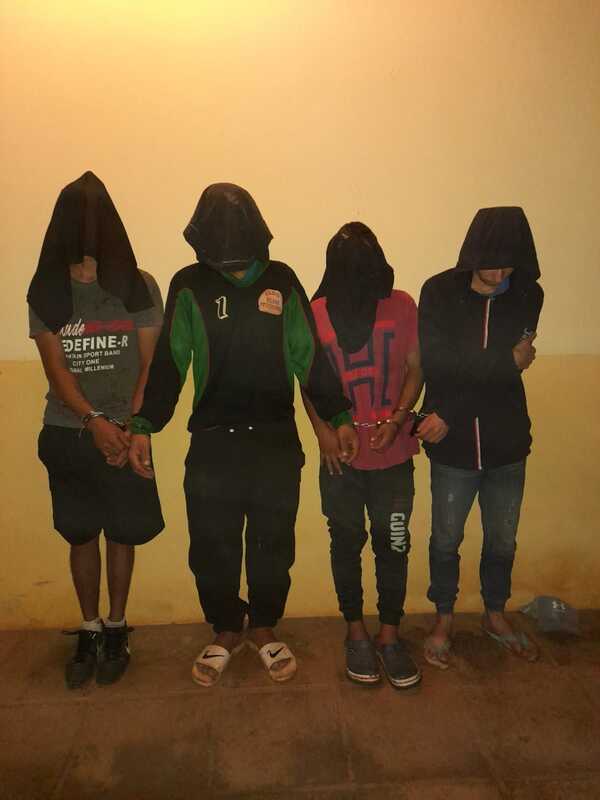 Aprehendieron a 3 personas en la madrugada de hoy.