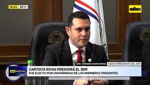 Video: Hernán Rivas, nuevo presidente del JEM - ABC Noticias - ABC Color