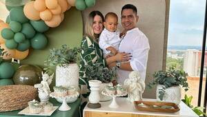 [VIDEO] Rodolfo Gamarra y su esposa, reconciliados, presentaron a su hijo