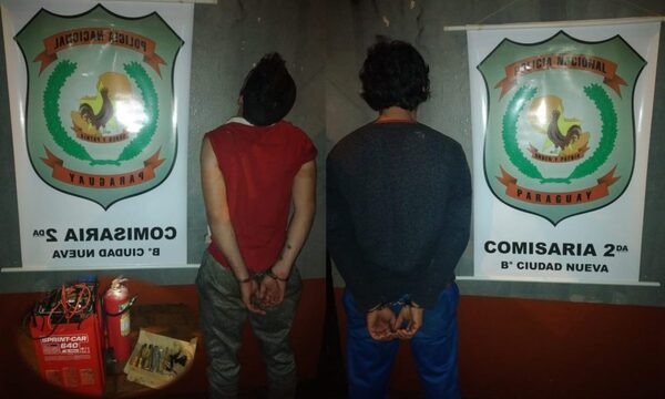 Detienen a ladrones en Ciudad Nueva