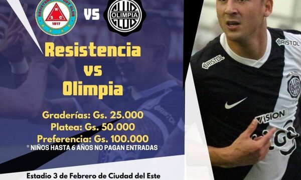 Inicia venta de entradas para partido de Olimpia en el Este