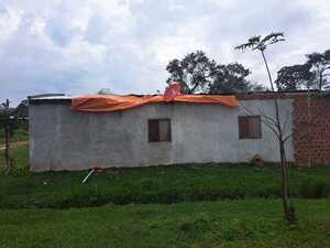 Temporal dejó sin techo una vivienda en Melgarejo, Independencia.