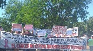 Pacientes oncológicos de CDE sin medicamentos hace 2 meses