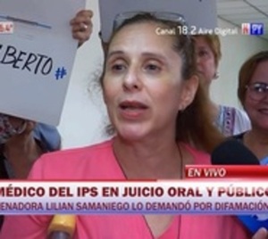 Médico enfrenta juicio por supuesta difamación a senadora Samaniego - Paraguay.com