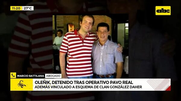 Video: Oleñik, detenido tras operativo Pavo Real - ABC Noticias - ABC Color