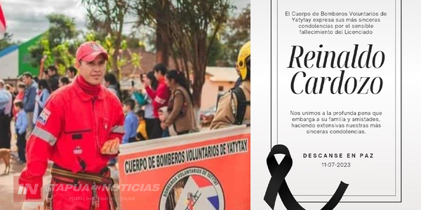 DOCENTE Y BOMBERO DE YATYTAY FALLECIÓ TRÁGICAMENTE EN CONCEPCIÓN - Itapúa Noticias