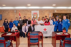 Concejales de CDE ceden espacio gratuito a la Cruz Roja Paraguaya - La Clave
