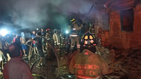 Incendio de vivienda deja dos personas heridas en Asunción