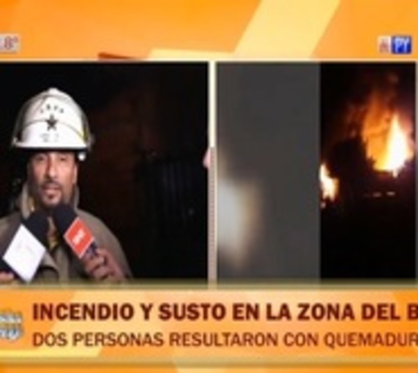 Incendio en vivienda que almacenaría combustibles de contrabando - Paraguay.com