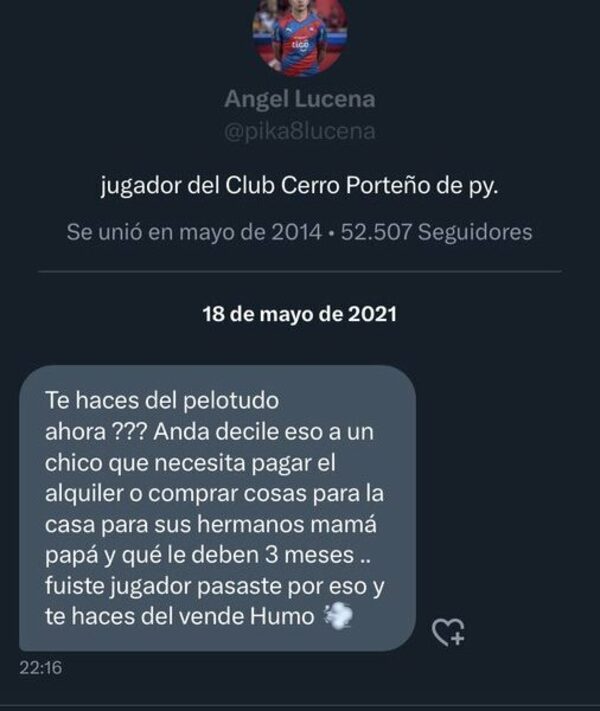 Iván González Ferreira reveló pelea con Pika Lucena por tema salarios