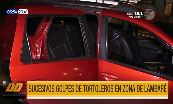 Sucesivos golpes de tortoleros en Lambaré | Telefuturo