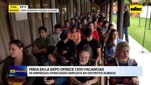 Video: Feria de empleos en la Expo con más de 1.500 vacancias laborales - ABC Noticias - ABC Color
