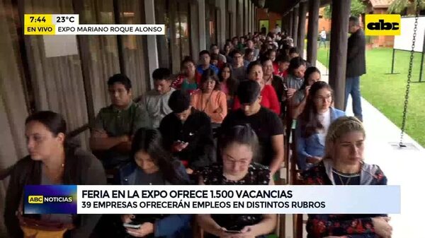 Video: Feria de empleos en la Expo con más de 1.500 vacancias laborales - ABC Noticias - ABC Color