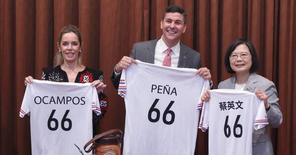 La Nación / La camiseta de la amistad: Peña celebra los 66 años de alianza con Taiwán