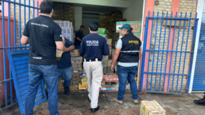 Se allana "escondite" para guardar mercaderías de contrabando en Luque