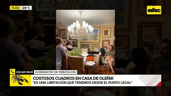 Video: Costosos cuadros en casa de Oleñik - ABC Noticias - ABC Color