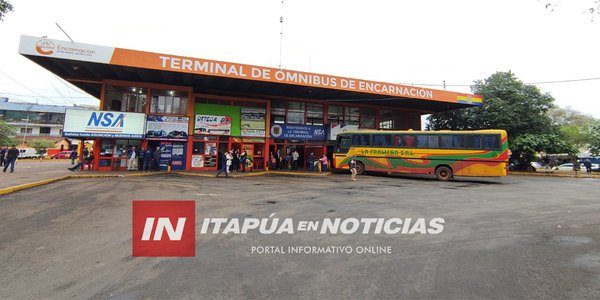 SE PREVÉ QUE MOVIMIENTO EN LA TERMINAL DE ENCARNACIÓN VAYA EN ASCENSO - Itapúa Noticias