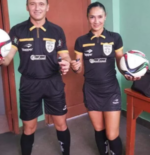 Un matrimonio de árbitros dirigirá un partido de la APF