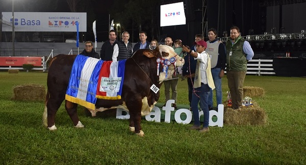 Braford expresó todo el potencial y se llenó de aplausos en la pista