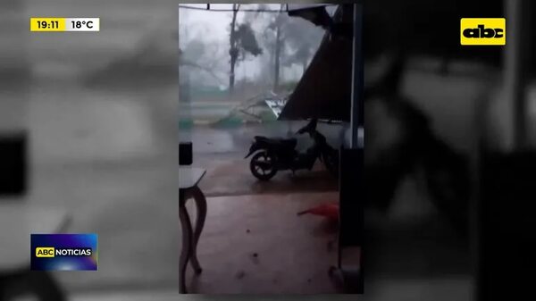 Video: Temporal causó destrozos en Caaguazú - ABC Noticias - ABC Color