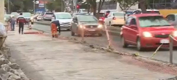 Obras sobre la Avenida Fernando de la Mora - SNT