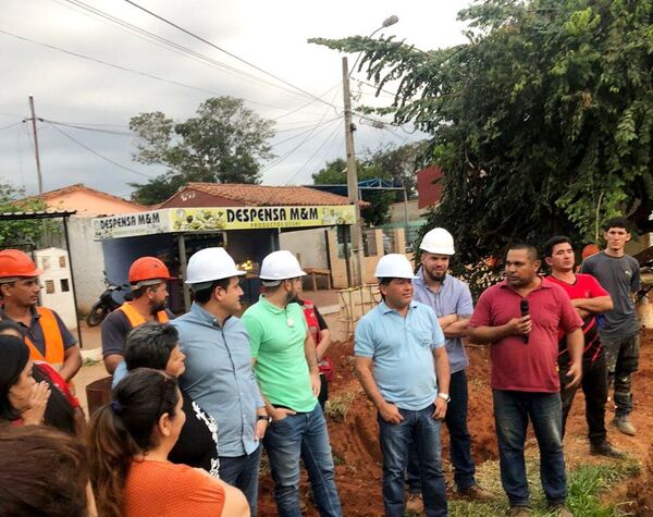 Inicia construcción de sistema de agua en 26 de Febrero - San Lorenzo Hoy