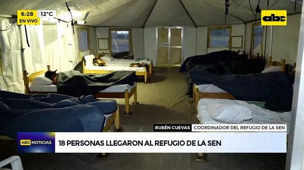 Video: 18 personas llegaron al refugio de la SEN - ABC Noticias - ABC Color