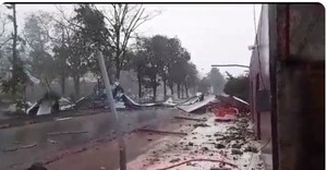 Temporal causa varios destrozos en Caaguazú | 1000 Noticias