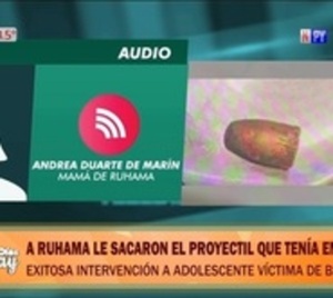 Retiran proyectil de la cabeza de Ruhama tras exitosa cirugía - Paraguay.com