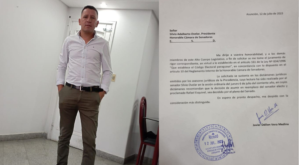 Diario HOY | Bancada de HC, a favor del juramento de "Chaqueñito" en el Senado