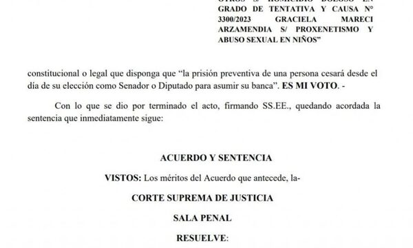Corte rechaza Hábeas Corpus planteado por el delincuente Mbururú