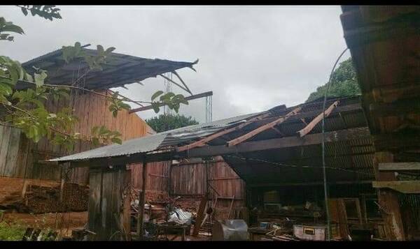 [GALERÍA] Reportan más destrozos en Caaguazú tras temporal.