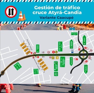 Diario HOY | Cruce Atyrá-Candia: prevén retornos alternativos por obras en Caacupé