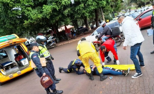 Accidente de tránsito deja a una motociclista lesionada en Oasis