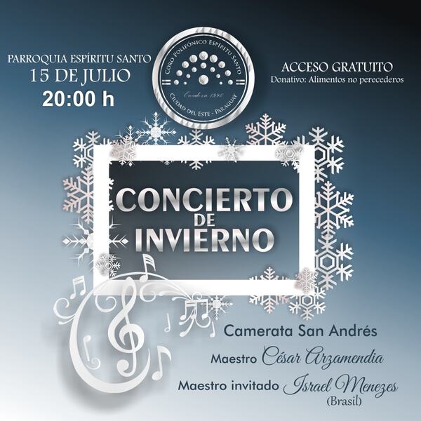 Gran concierto de invierno será este sábado con invitado internacional - ADN Digital