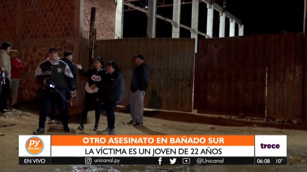 Joven es asesinado de un balazo en el Bañado Sur - trece