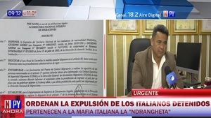 Ordenan expulsión de presuntos mafiosos italianos detenidos - Noticias Paraguay