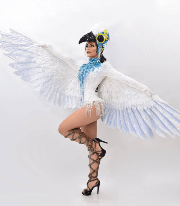 ENCARNACENOS DISEÑAN FABULOSO TRAJE ALEGÓRICO DE FABI MARTÍNEZ PARA CERTAMEN INTERNACIONAL