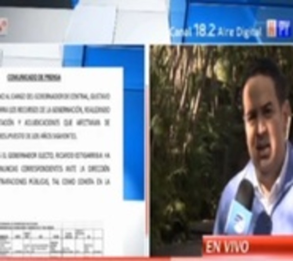 Ricardo Estigarribia denuncia despilfarros en Gobernación de Central - Paraguay.com
