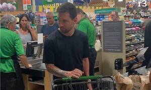 La foto de Messi en un supermercado que ya es viral