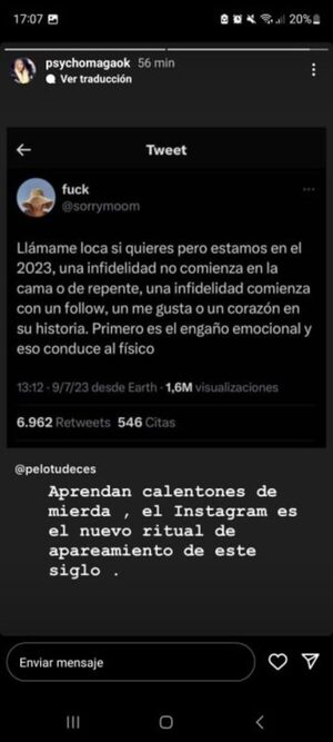 Maga Caballero reflexionó sobre la infidelidad virtual - Teleshow