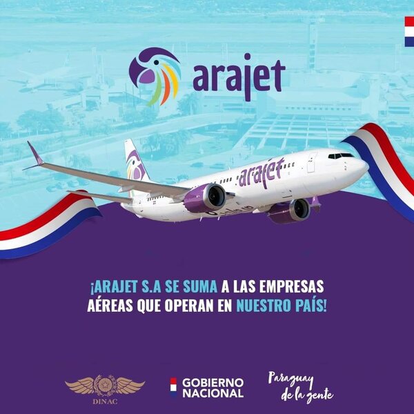 Arajet de República Dominicana oficializa conectividad aérea con Paraguay