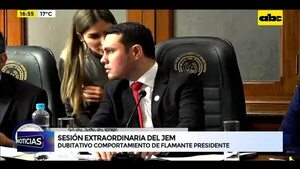 Video: Dubitativo comportamiento del flamante presidente del JEM - ABC Noticias - ABC Color