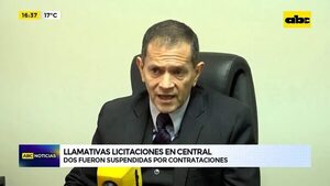 Video: Llamativas licitaciones en Central - ABC Noticias - ABC Color