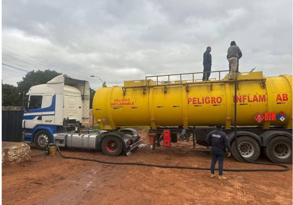 Ministerio Público pide prisión para el boliviano que robó 35 mil litros de combustibles