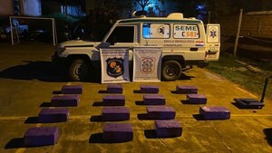 Cae ambulancia que llevaba como "paciente" una carga de droga en Canindeyú