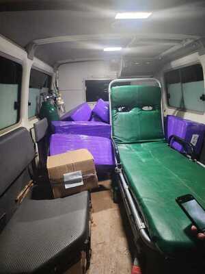 Trasladaba más de 250 kilos de marihuana en una ambulancia