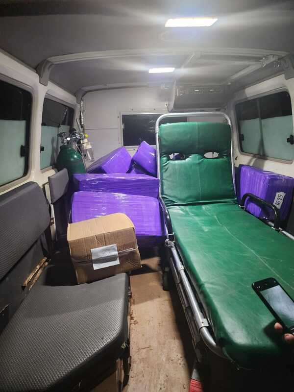 Trasladaba más de 250 kilos de marihuana en una ambulancia